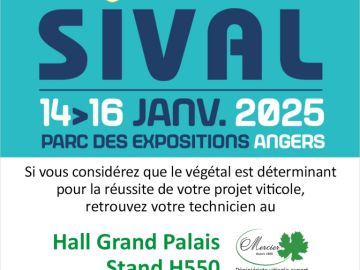 Nous serons présents au @sivalangers du 14 au 16 Janvier 2025 au Parc des Expositions d'Angers.
Venez nous retrouver au : Hall Grand Palais / Stand H550...